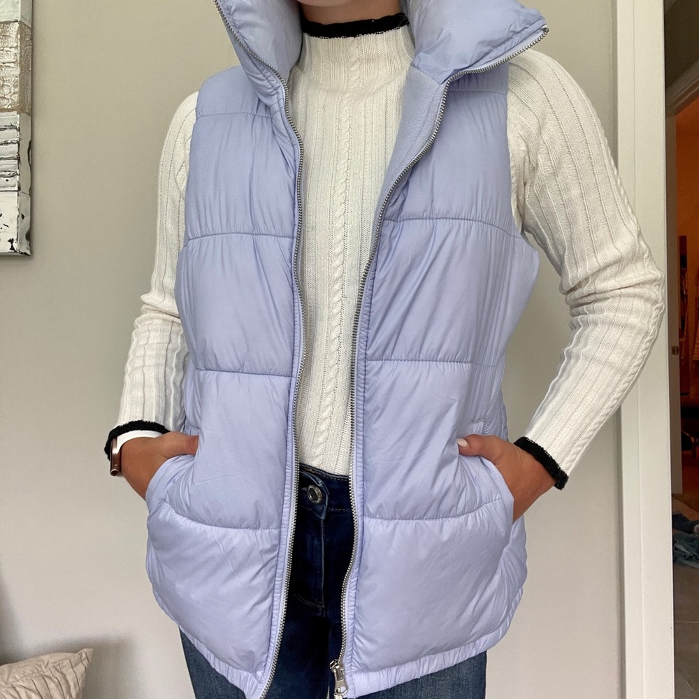 Periwinkle puffer vest